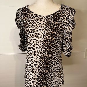 COPY - Large Animal Print SS Above and Beyond Top